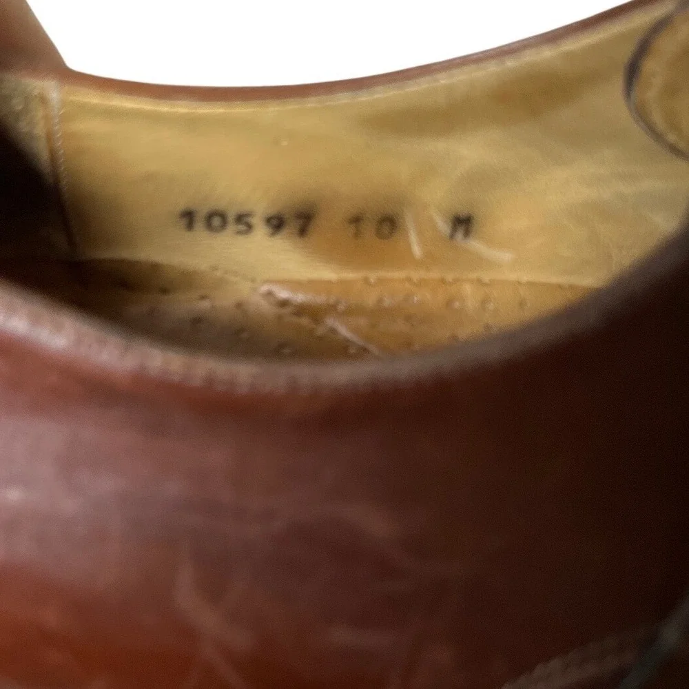 Belvedere‎ Florence Mens Brown Leather Exotic Texture Derby Shoes Italy 10 M